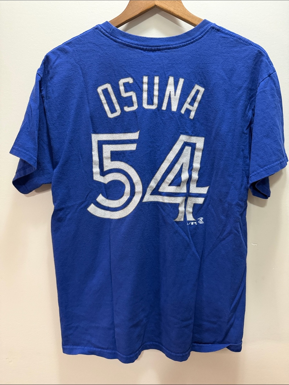 Y2K Osuna Majestic Royal Blue Toronto Blue Jays Short Sleeve Tee 27x23